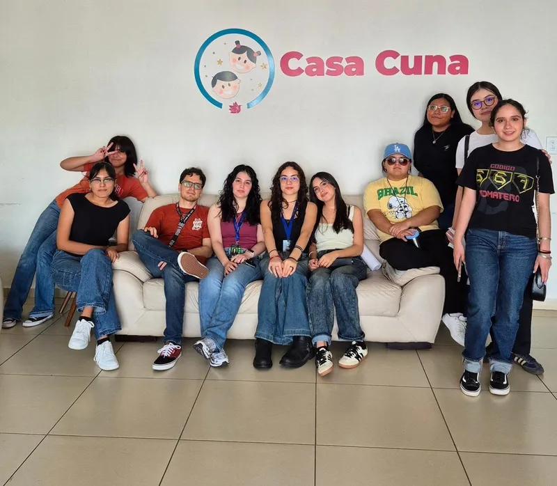 Voluntarios de Bio Gea en la recepción de Casa Cuna