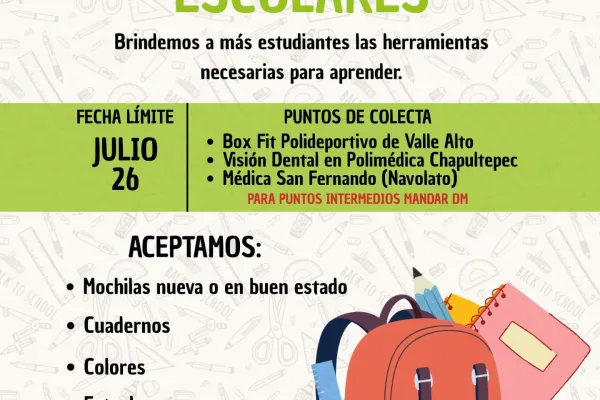 Foto 2 de Colecta de útiles escolares, ¡entregada!